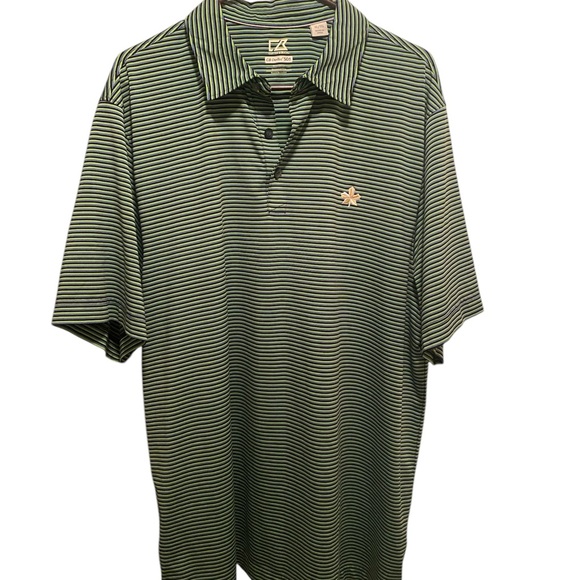 Cutter & Buck Other - Cutter & Buck Green Striped Polo Shirt. Size XL. Good condition